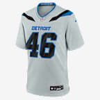 Jack Campbell Detroit Lions Rivalries Collection Men's Nike NFL Game Jersey - Silver