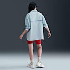 ナイキ スポーツウェア チル ポプリン ウィメンズ ルーズ ロングスリーブ ボタンアップ トップ