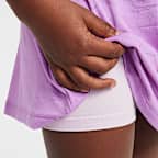 Conjunto de dos piezas de scooter de malla Swoosh Motion infantil Nike Dri-FIT