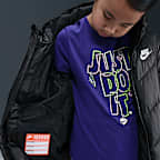 Chamarra acolchada All Day Play para niños talla pequeña Nike Sportswear