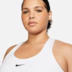 Camiseta de tirantes con bra deportivo con almohadilla de media sujeción para mujer (talla grande) Nike Swoosh