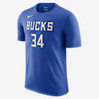 Playera Nike de la NBA para hombre Giannis Antetokounmpo Milwaukee Bucks Essential City Edition - Royal juego