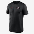 Georgia Sideline Legend Small Logo Men's Nike Dri-FIT College T-Shirt - Black