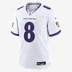 Lamar Jackson Baltimore Ravens Men's Nike NFL Game Jersey - White