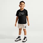 Nike Air Little Kids' 2-Piece French Terry Shorts Set - Grey