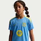 F.C. Barcelona Strike Fourth Older Kids' Nike Dri-FIT Football Short-Sleeve Top