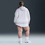 Sudadera con gorro de cierre completo para mujer Nike Sportswear Club Fleece (talla grande)
