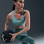 Bra deportivo con almohadillas para mujer Nike Swoosh Medium Support