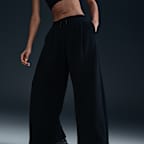 Pants de French Terry plisados de tiro medio para mujer Nike Sportswear Collection