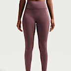 Leggings de cintura alta sin costura delantera de largo completo para mujer Nike Universa