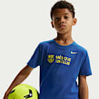 T-shirt de futebol Nike Club FC Barcelona Júnior