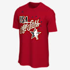 Anthony Edwards All-Star Men's Basketball T-Shirt - University Red