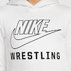 Sudadera con gorro sin cierre de lucha para niños talla grande Nike