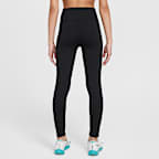 Leggings Nike One Dri-FIT med hög midja för ungdom (tjejer)
