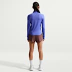 나이키 스위프트 여성 드라이 핏 UV 쿼터집 러닝 탑