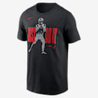 Drake Maye New England Patriots Just Do It Men's Nike NFL T-Shirt - Black