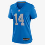 Amon-Ra St. Brown Detroit Lions Women's Nike NFL Game Football Jersey - Blue