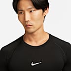 Camisola de fitness justa de manga comprida Dri-FIT Nike Pro para homem
