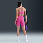 Shorts de ciclismo de tiro alto de 20 cm sin costura frontal para mujer Nike Universa