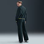 Pants de tiro medio y pierna amplia cómodos para mujer Nike Sportswear Club Fleece