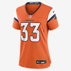 Javonte Williams Denver Broncos Women's Nike NFL Game Football Jersey - Orange