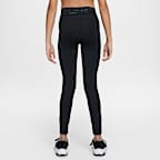Nike Pro Girls' Dri-FIT Mid-Rise Leggings