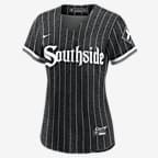 Jersey de béisbol Replica para mujer MLB Chicago White Sox City Connect (Tim Anderson) - Negro/Antracita