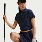 Polo de golf de manga corta para mujer Nike