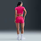 Nike Pro Women's Dri-FIT Short-Sleeve Cropped Graphic Top