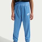 Conjunto de 2 piezas de cierre completo y cinta con logotipos para niños talla pequeña Nike Dri-FIT