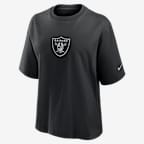 Las Vegas Raiders Boxy Women's Nike NFL T-Shirt - Black