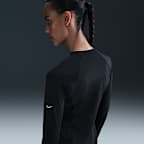 Playera Hydroguard de manga larga con cierre para mujer Nike Swim Essential