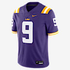 Joe Burrow LSU Men’s Nike Dri-FIT College Game Jersey - Purple