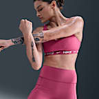 Shorts de ciclismo de tiro alto de 13 cm sin costura frontal para mujer Nike Universa