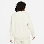 Sudadera oversized de cuello redondo de tejido Fleece para mujer Nike Sportswear Phoenix