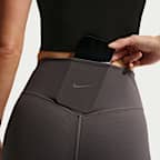 나이키 젠비 여성 하이웨이스트 7/8 노 프론트 심 레깅스