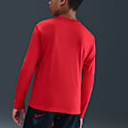 Playera de manga larga Dri-FIT para niño talla grande Nike Swim Hydroguard