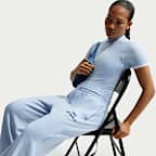 Pantaloni palazzo a vita alta Nike Sportswear Phoenix Fleece – Donna