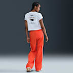 Pants con dobladillo abierto de tejido Woven de tiro alto para mujer Nike Windrunner
