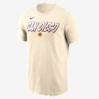 San Diego Padres City Connect Wordmark Men's Nike MLB T-Shirt - Cream