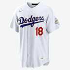 Yoshinobu Yamamoto Los Angeles Dodgers 2025 World Series Champion Gold Series Men's Nike MLB Stadium Jersey - White