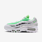 White/Black/Metallic Silver/Illusion Green
