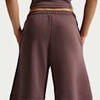 Pantalones entubados de tiro medio holgados para mujer Nike Sportswear Phoenix Fleece
