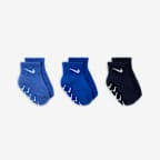 Nike Baby/Toddler Gripper Ankle Socks (3 Pairs)