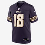 Justin Jefferson Minnesota Vikings Rivalries Collection Men's Nike NFL Game Jersey - Purple