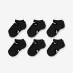 Nike Dri-FIT Performance Basics Big Kids' No-Show Socks (6 Pairs)