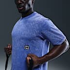 เสื้อเทรนนิ่งแขนสั้นผู้ชาย Dri-FIT Nike Gym Heritage