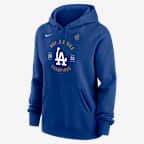 Los Angeles Dodgers 2025 World Series Champions Home Plate Women's Nike MLB Pullover Hoodie - Rush Blue