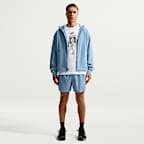 Sudadera con gorro de alto rendimiento Dri-FIT de cierre completo con protección contra los rayos UV para hombre Nike Primary NanoKnit