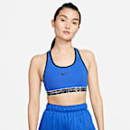 Nike Swoosh On The Run Women's Medium-Support Lightly Lined Sports Bra with Pockets